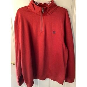 Chaps The Everyday Fleece 1/4 Zip Shirt XXL Dark Red NWTs